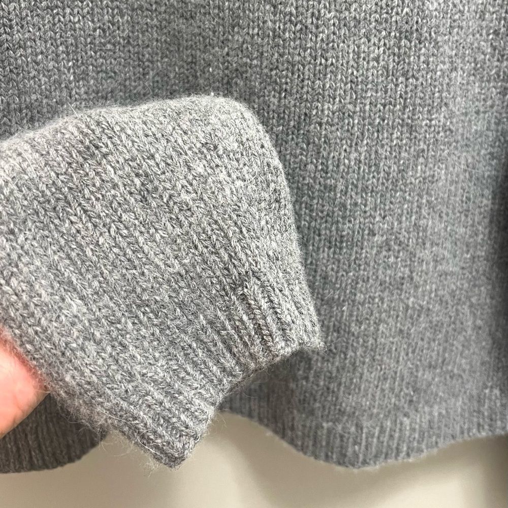 Ralph Lauren Exclusive Hand Knit Wool Angora Sweater Gray Size XL - Picture 8 of 11